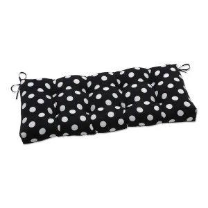 Polka Dot Black 48" Blown Bench