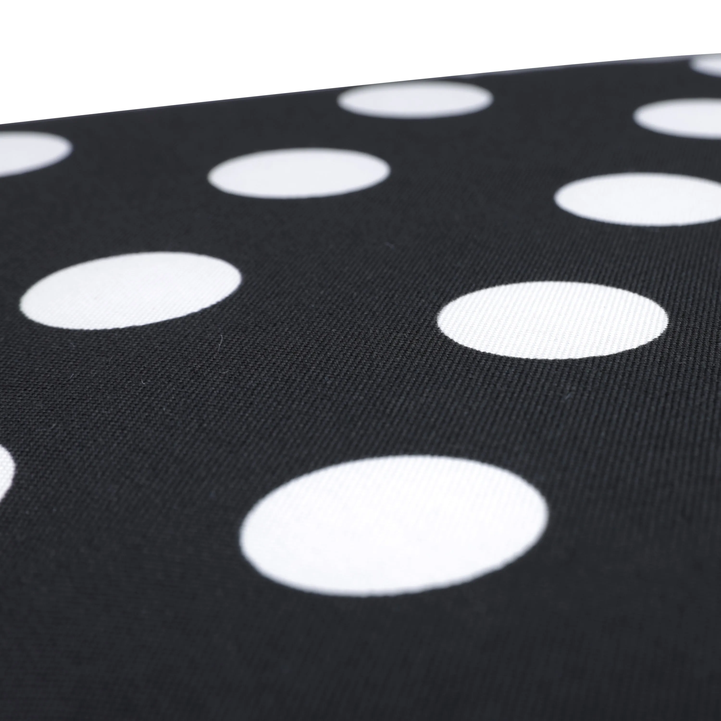 Polka Dot Black Rectangle Throw Pillow (Set Of 2)