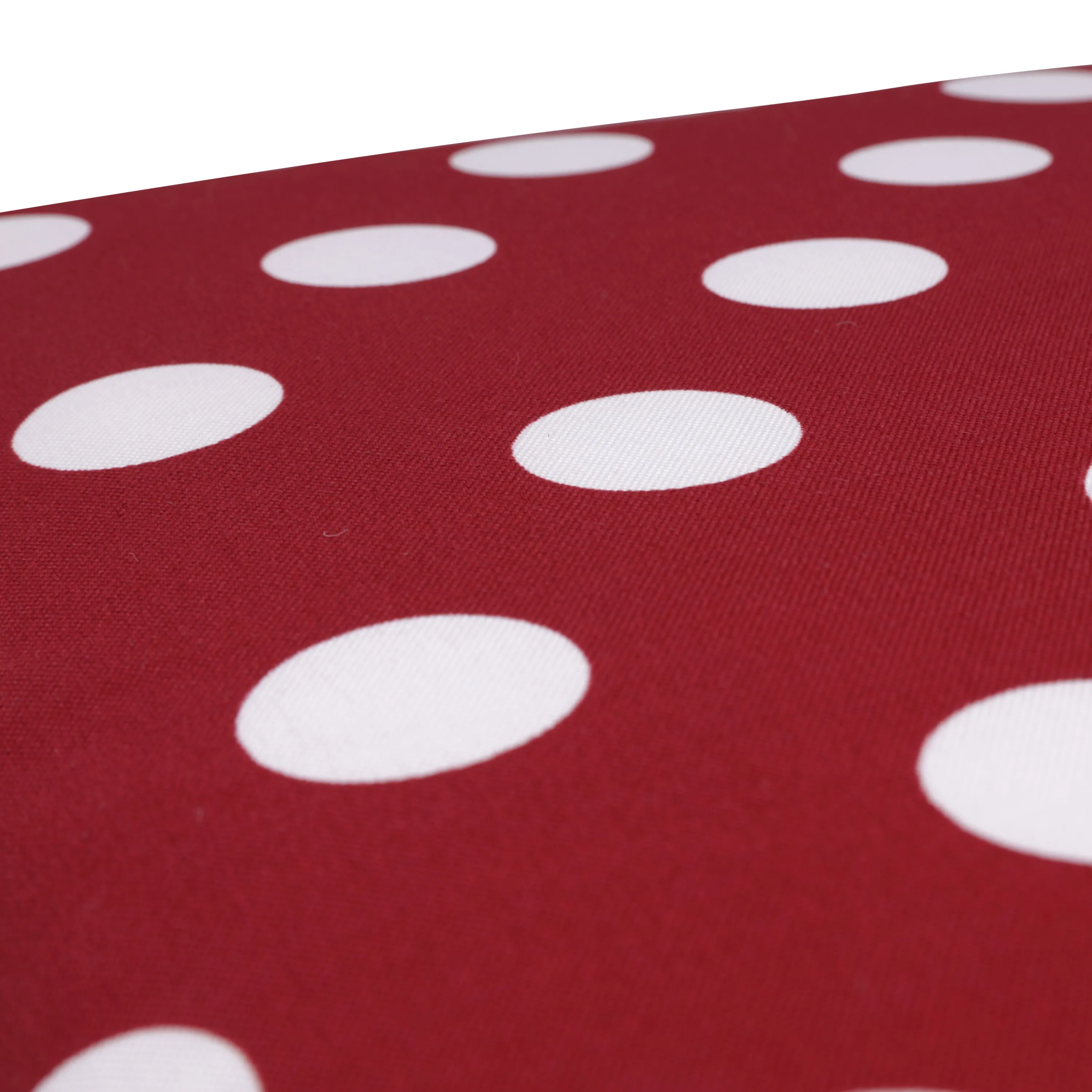 Polka Dot Red Bench Cushion
