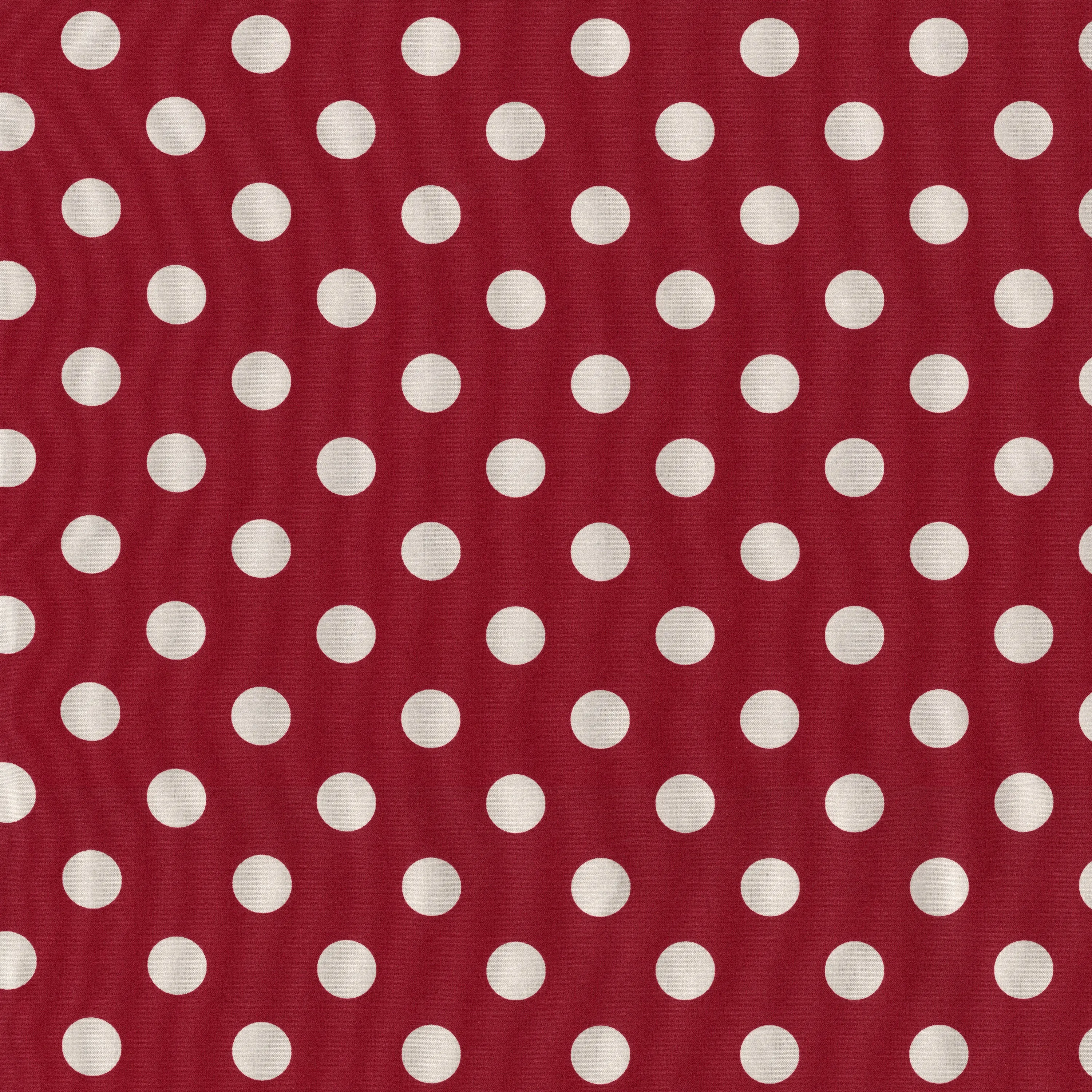 Polka Dot Red Bench Cushion