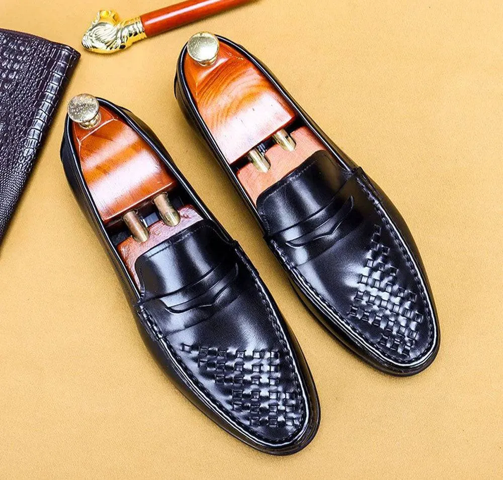 Preorder Men's Driving Leather Shoes, Men Casual Loafer Shoes