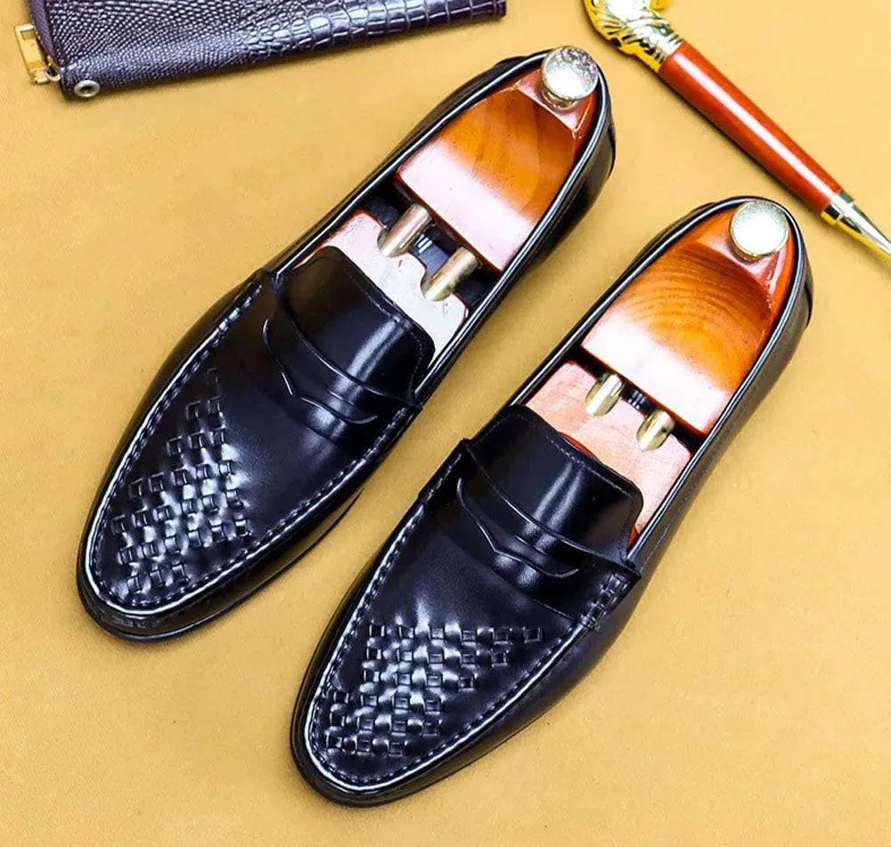 Preorder Men's Driving Leather Shoes, Men Casual Loafer Shoes