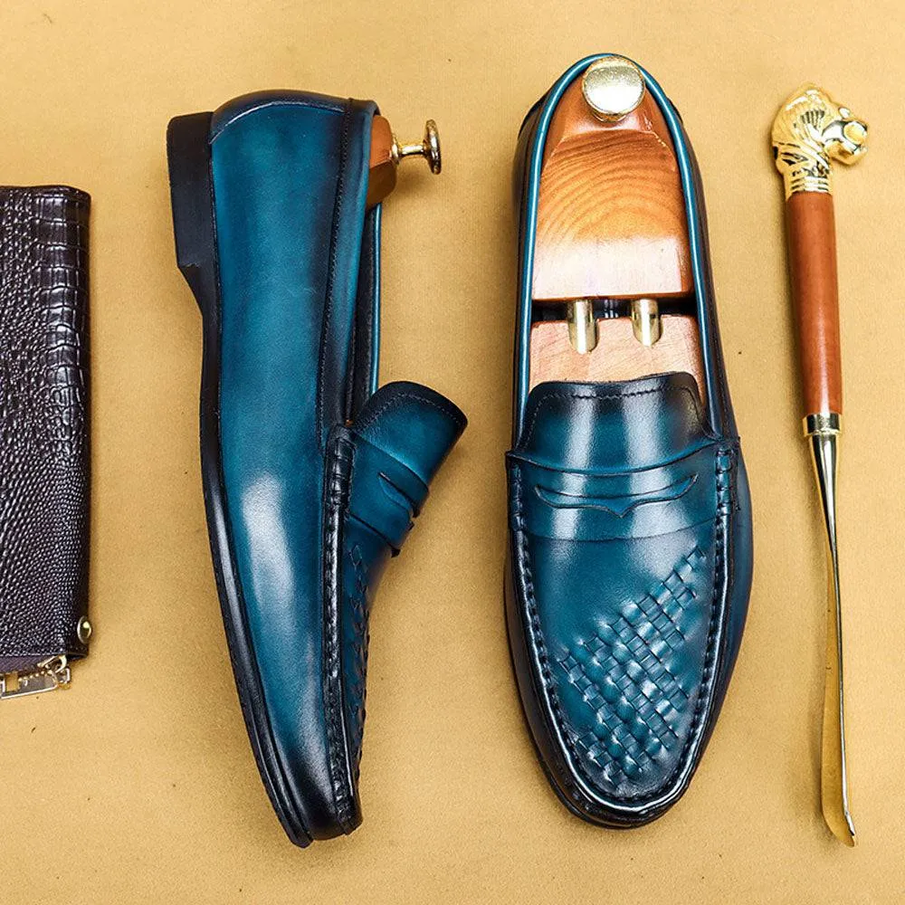 Preorder Men's Driving Leather Shoes, Men Casual Loafer Shoes