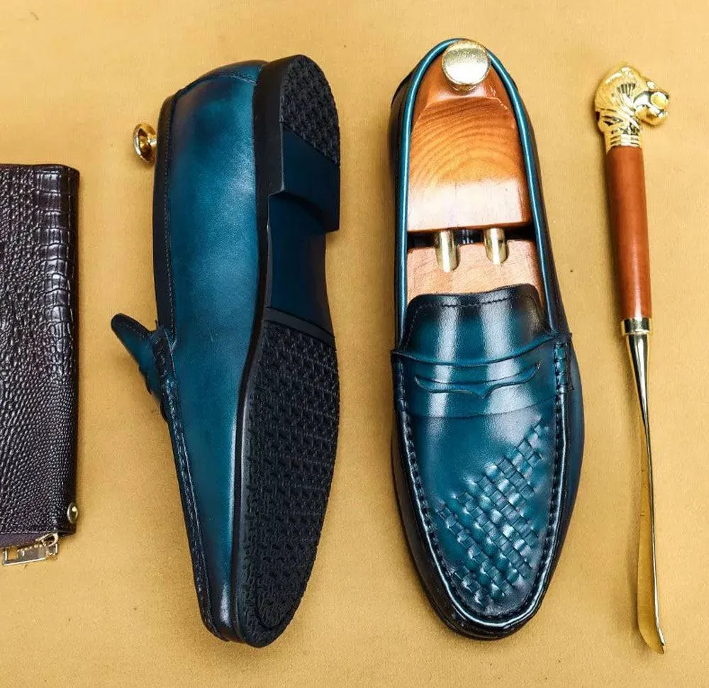 Preorder Men's Driving Leather Shoes, Men Casual Loafer Shoes