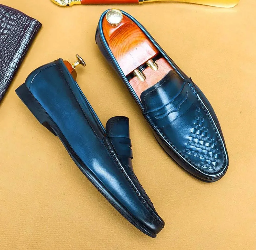 Preorder Men's Driving Leather Shoes, Men Casual Loafer Shoes