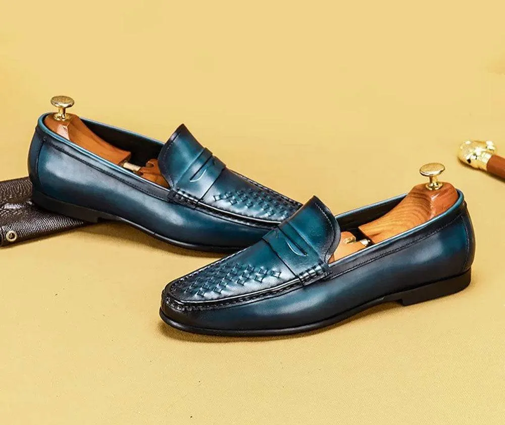 Preorder Men's Driving Leather Shoes, Men Casual Loafer Shoes