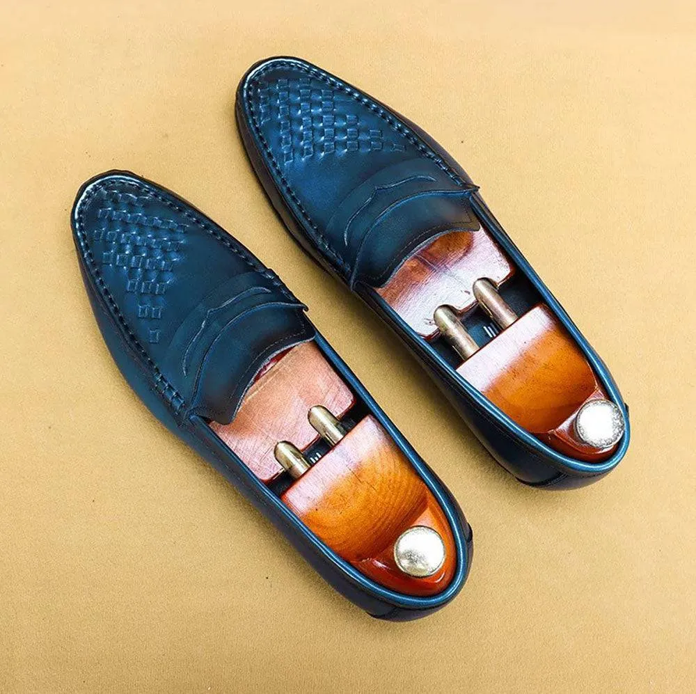Preorder Men's Driving Leather Shoes, Men Casual Loafer Shoes