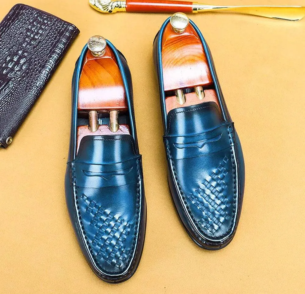 Preorder Men's Driving Leather Shoes, Men Casual Loafer Shoes