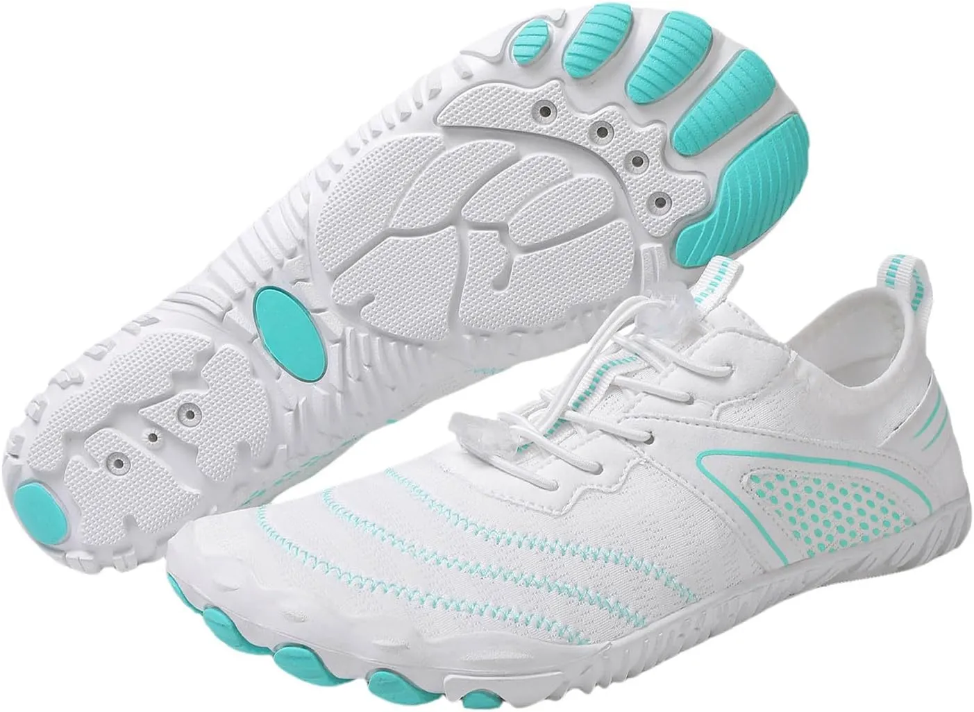 Pro Barefoot Shoes with Wide Toe Comfortable Breathable Footwear Shoes Hike Non-Slip Aqua Beach Quick-Dry Sneakers for Swimming Kayaking Surfing Boating Fishing Diving