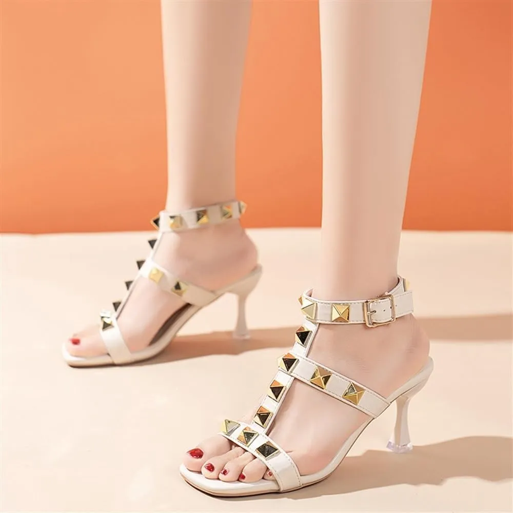 Prom Heels Heels for Women Sexy Women Sandals Open Toe high heels Heel Ankle Strap Dress Shoes