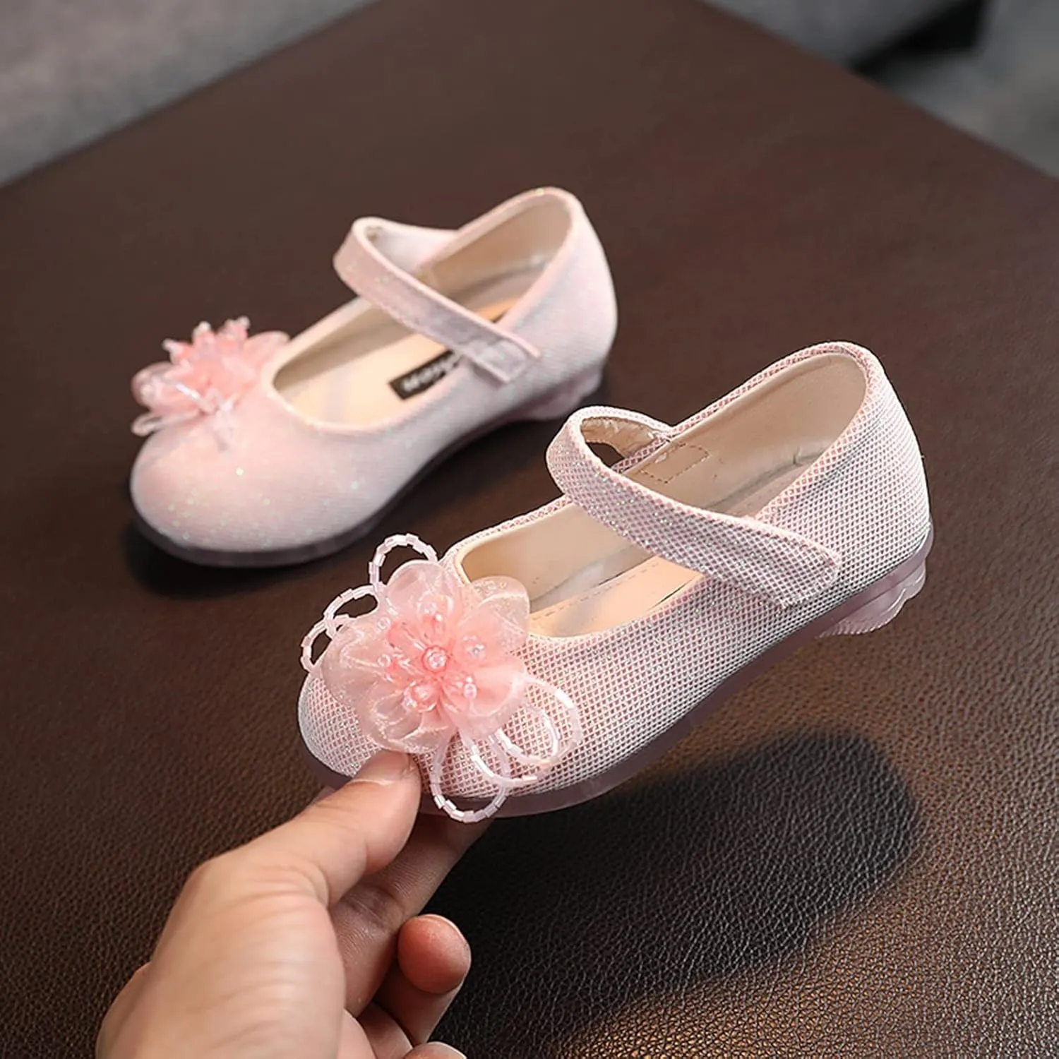 Protective Sandals Toddler Girl Girls Sandals Children Shoes Pearl Flower Princess Shoes Slides Shoes Toddlers