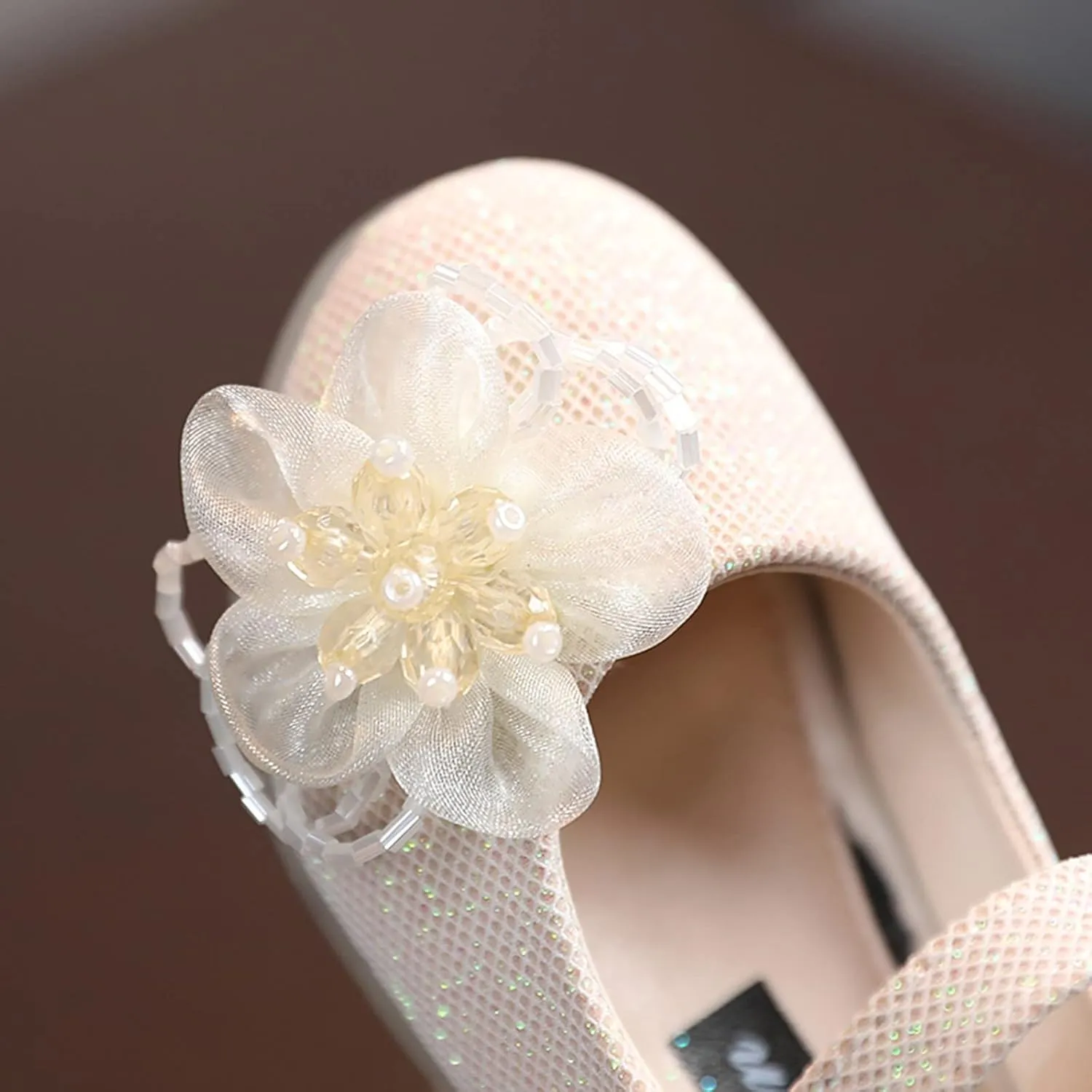 Protective Sandals Toddler Girl Girls Sandals Children Shoes Pearl Flower Princess Shoes Slides Shoes Toddlers