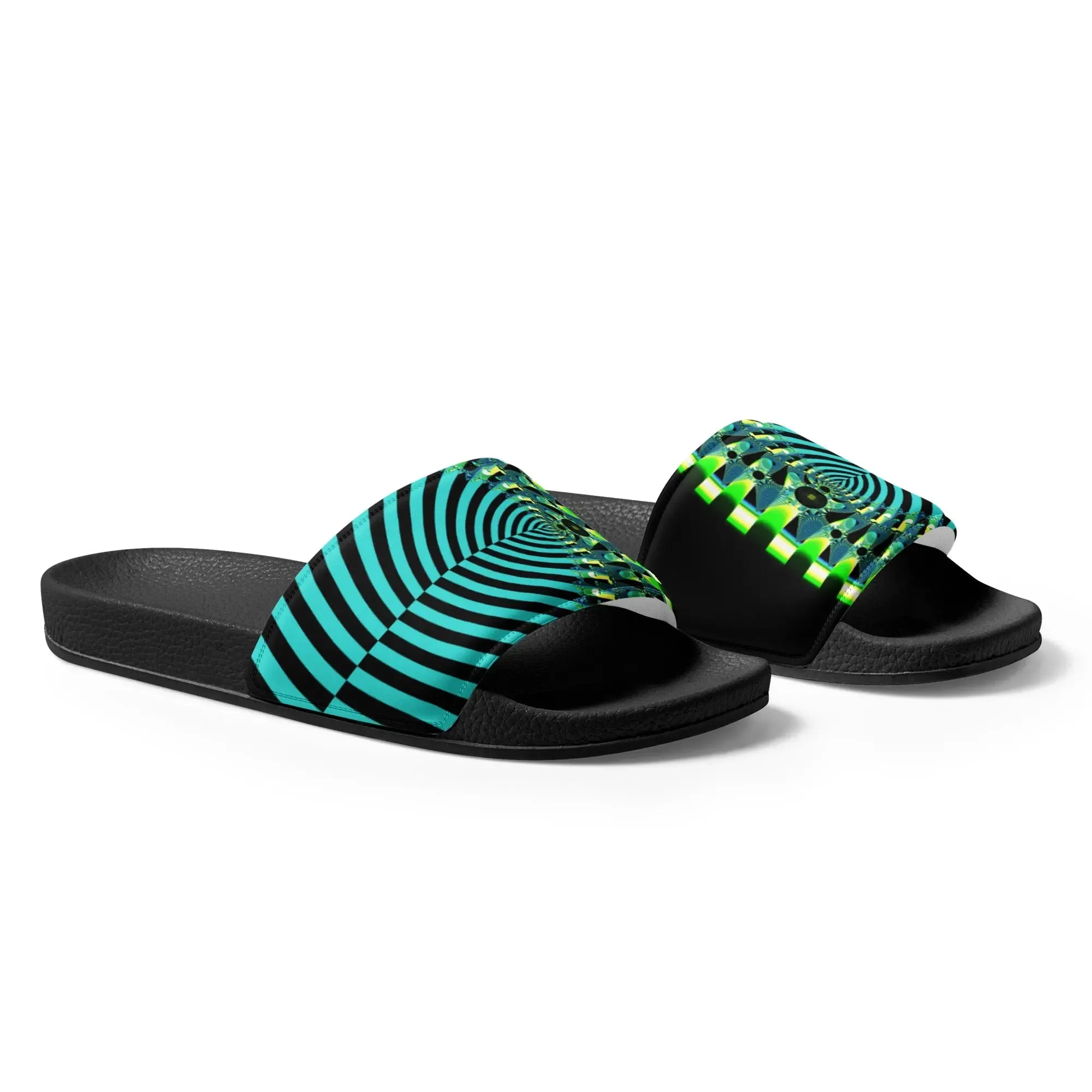 "Happy Stripes" Collection - Women's Slides