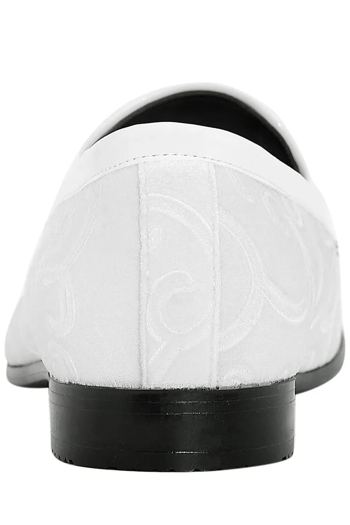 "Throne" White Tuxedo Shoes