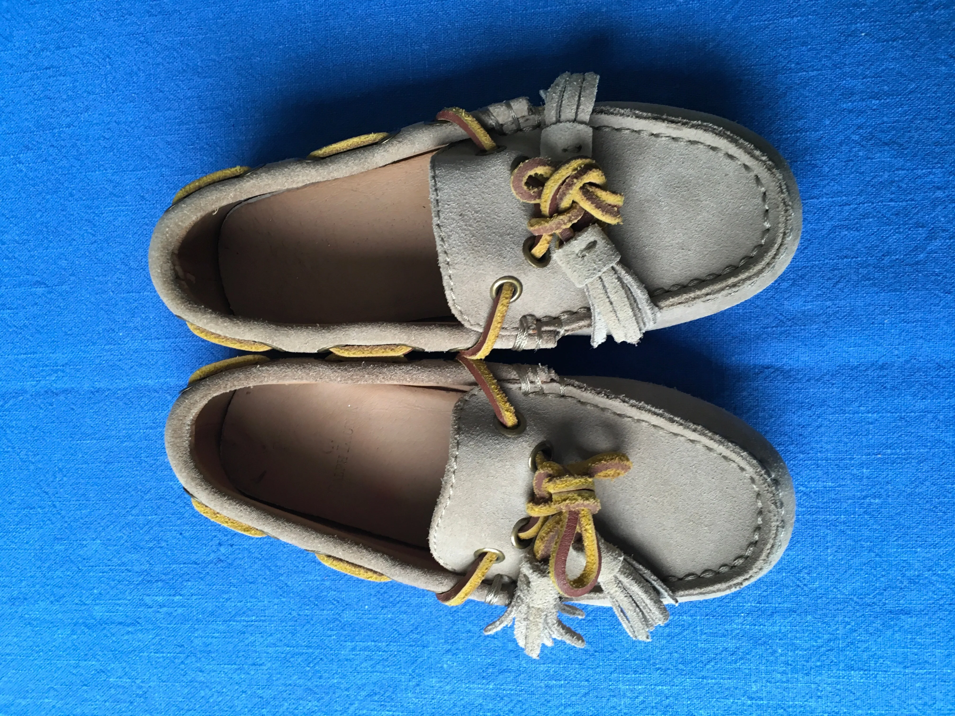 Ralph Lauren Suede Shoes Loafers Moccasins Size 26.5 UK 10 US 9 1/2 Children