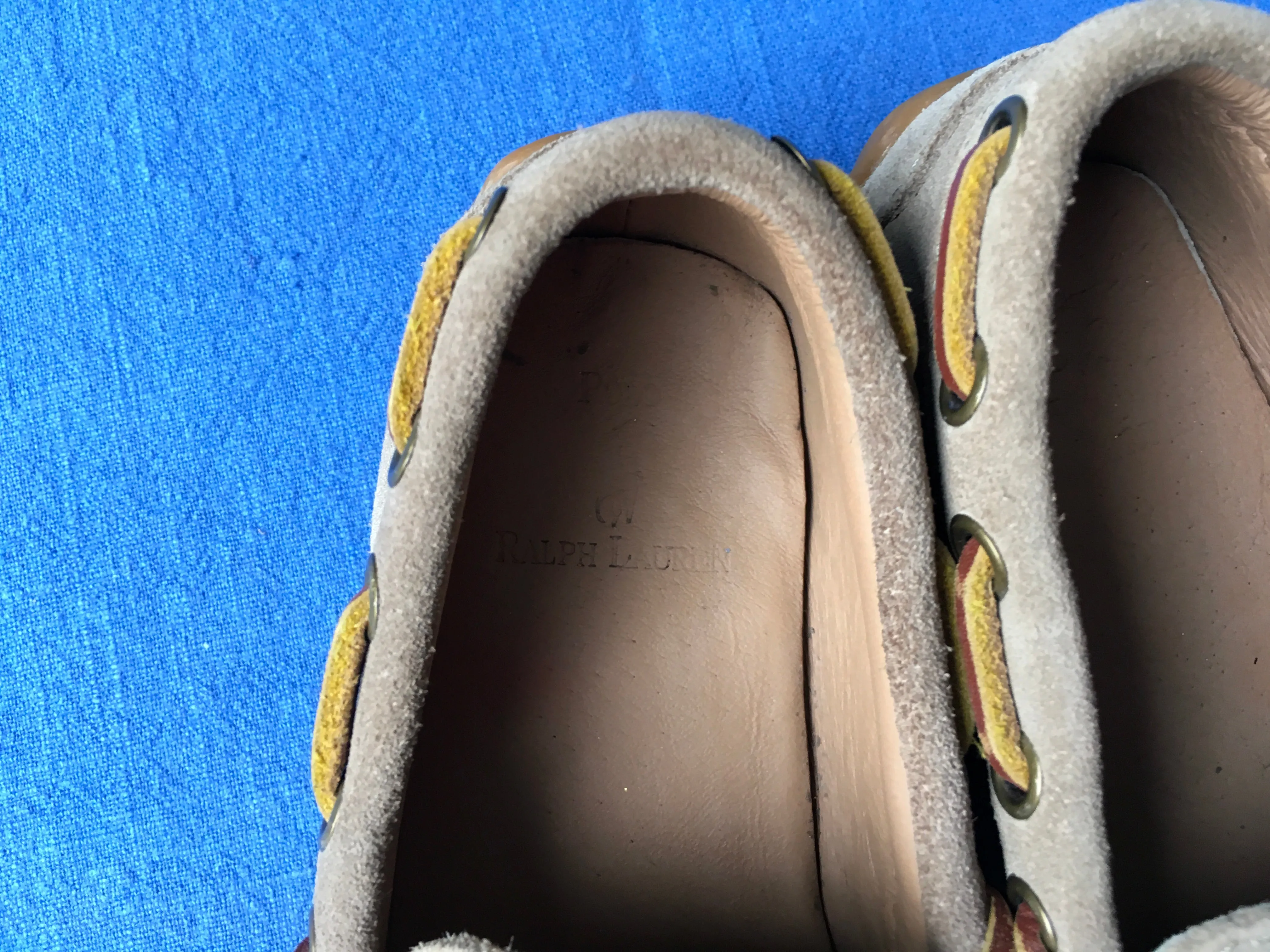 Ralph Lauren Suede Shoes Loafers Moccasins Size 26.5 UK 10 US 9 1/2 Children