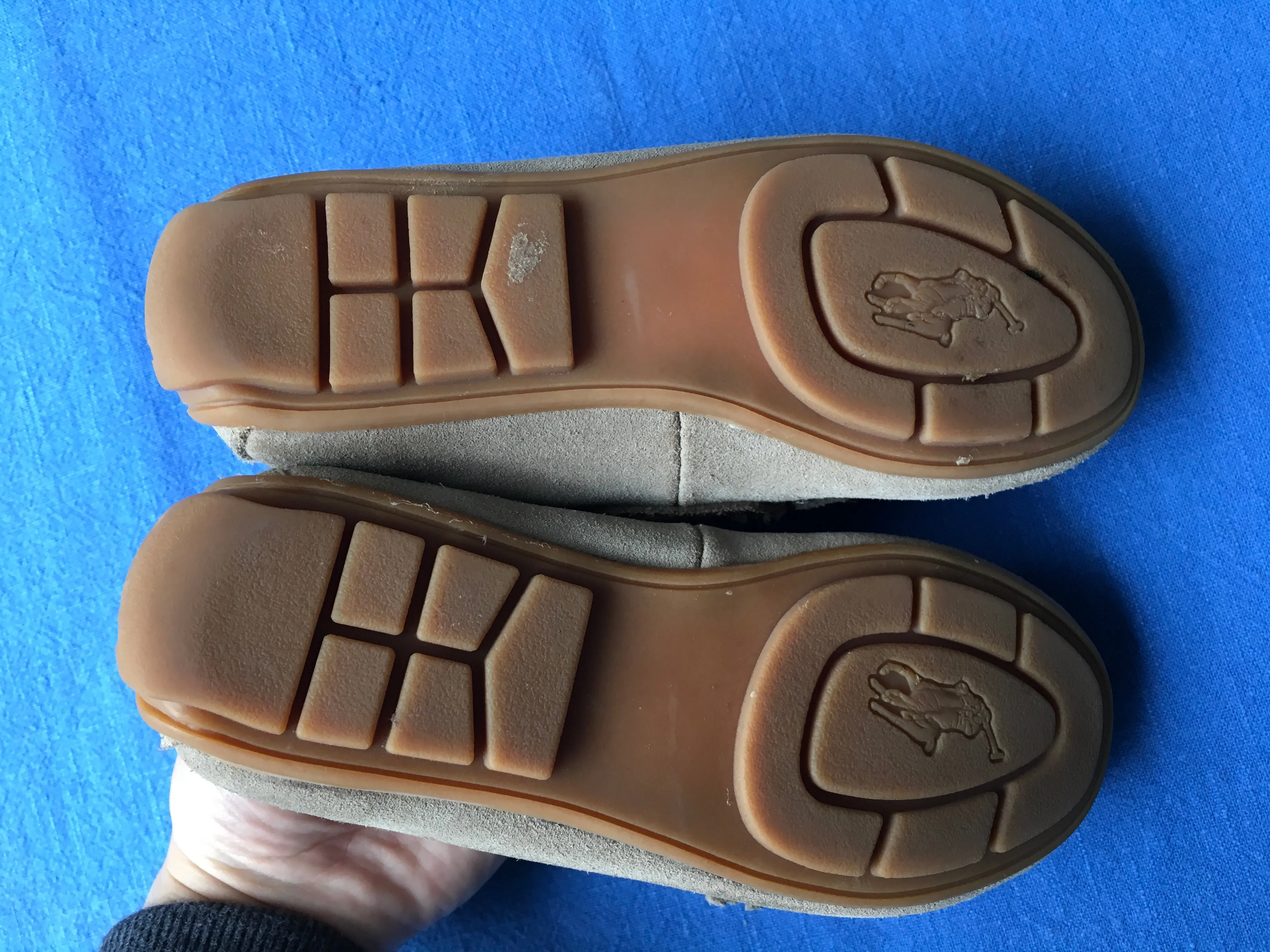 Ralph Lauren Suede Shoes Loafers Moccasins Size 26.5 UK 10 US 9 1/2 Children