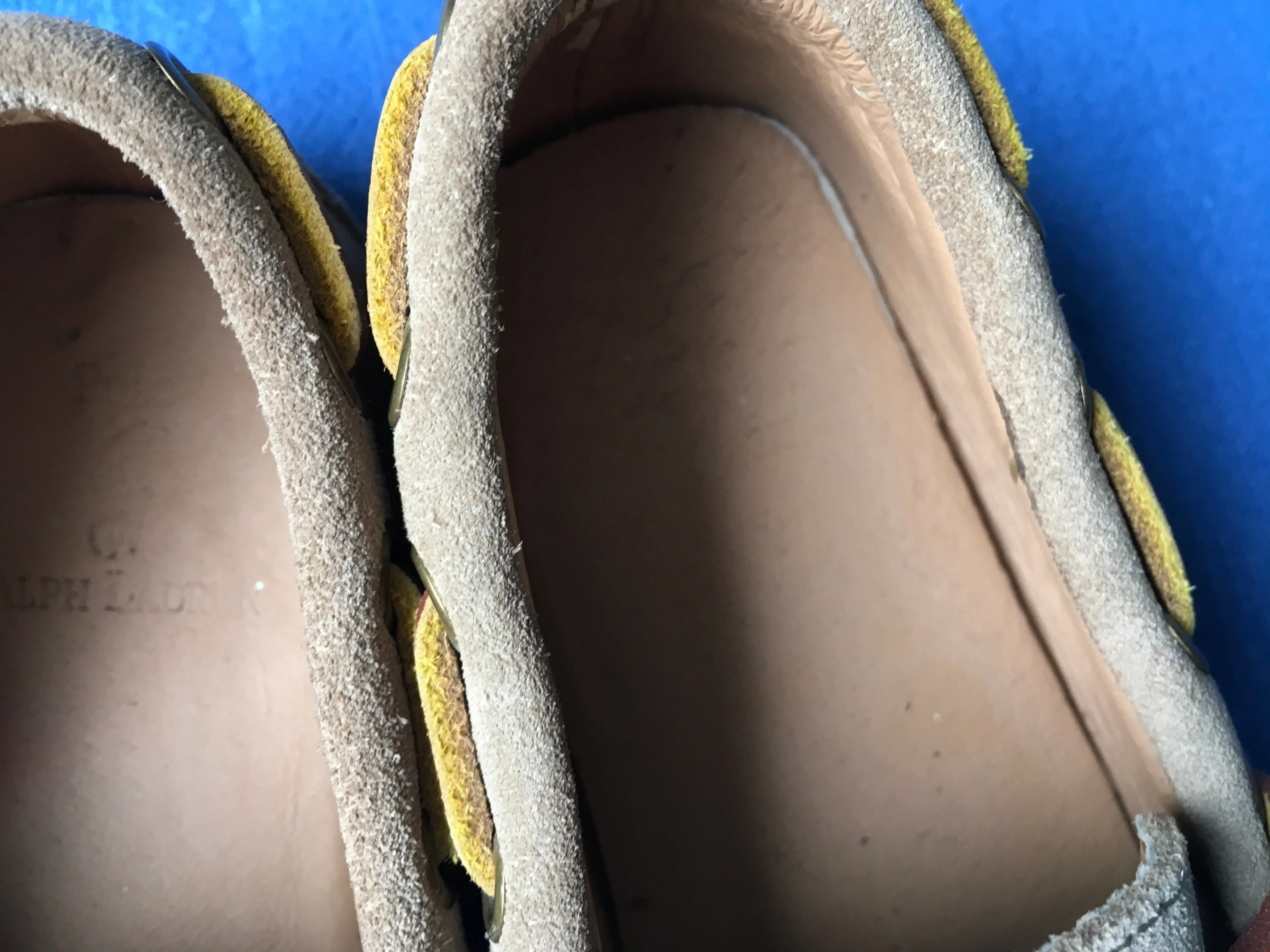 Ralph Lauren Suede Shoes Loafers Moccasins Size 26.5 UK 10 US 9 1/2 Children