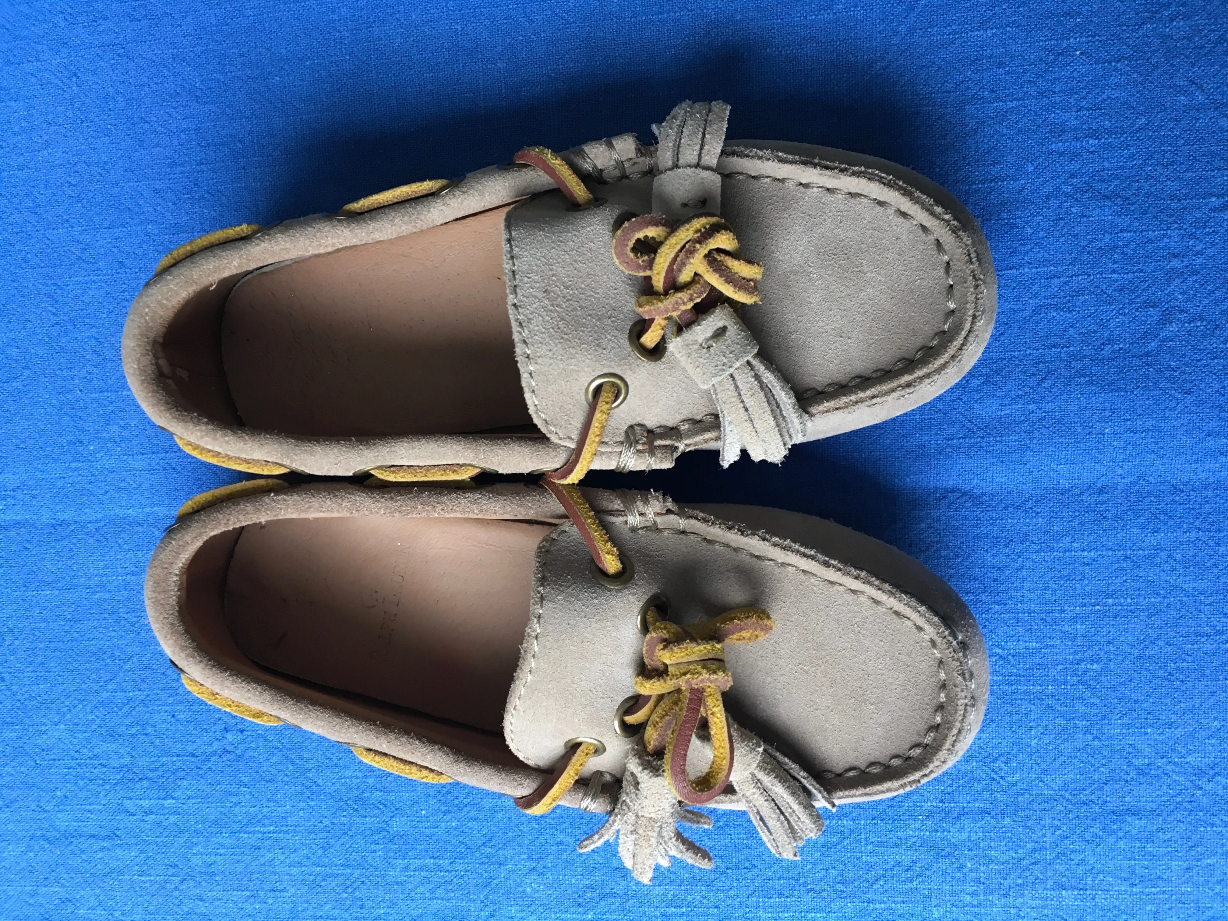 Ralph Lauren Suede Shoes Loafers Moccasins Size 26.5 UK 10 US 9 1/2 Children