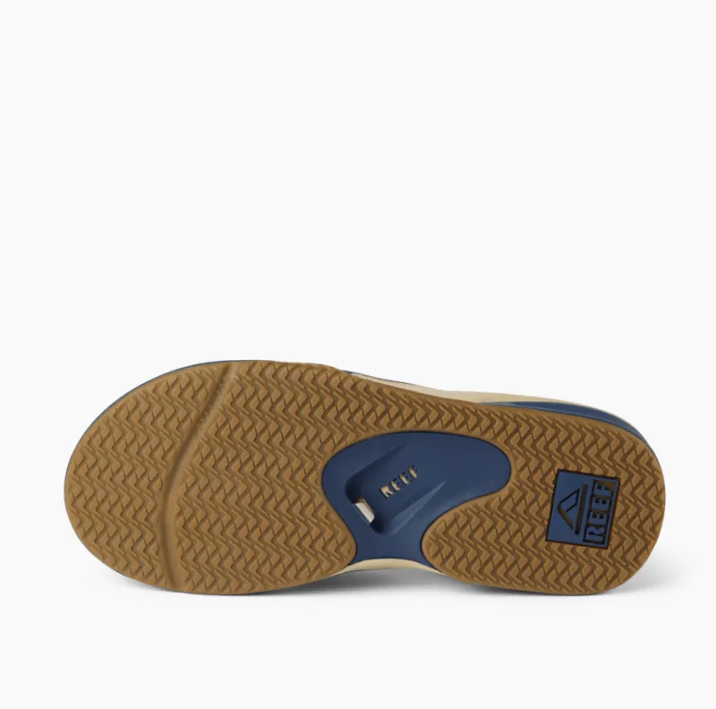 Reef Men's Fanning Flip Flops - Tan/Navy/Tan