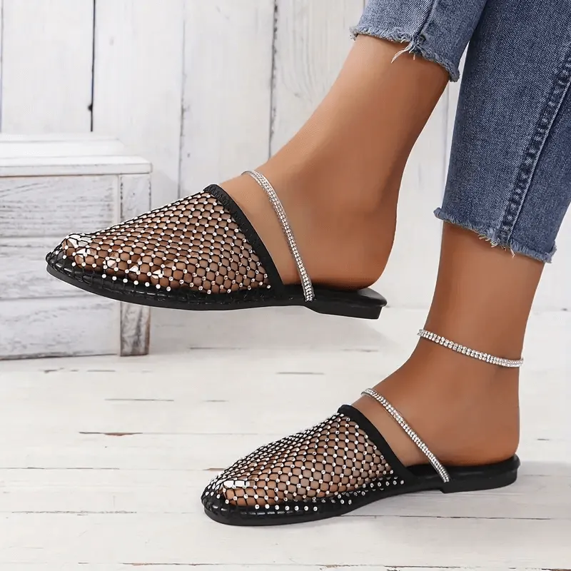 Rhinestone Embellished Sandals