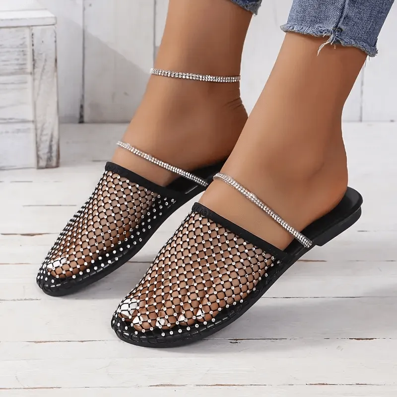 Rhinestone Embellished Sandals
