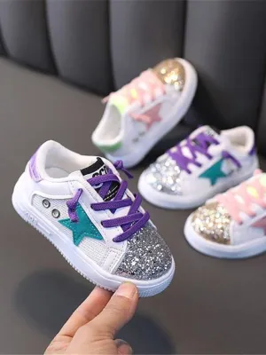 Rock Star Glam Glitter Sneakers by Bambino