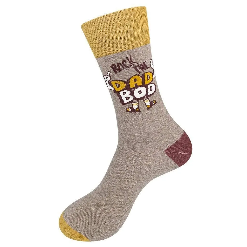 Rock The Dad Bod Men's Crew Sock