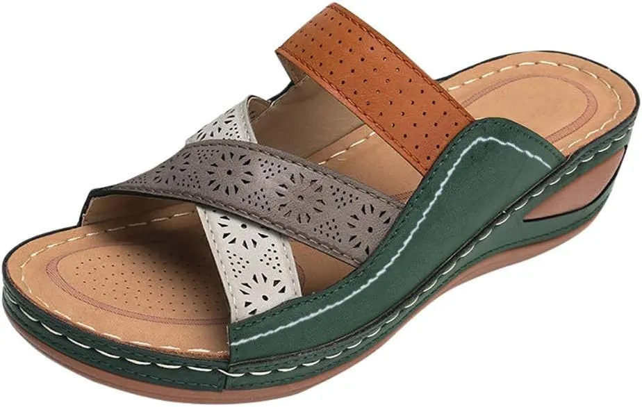 Sandals for Women Dressy Summer Women's Bohemia Dressy Summer Sandals Flat Gladiator Sandals Open Toe Dress Shoes