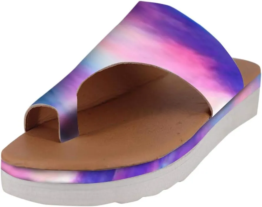 Sandals for Women Wide Width Gibobby 2019 Comfy Platform Sandal Shoes Summer Beach Travel Shoe Slipper Flip Flop