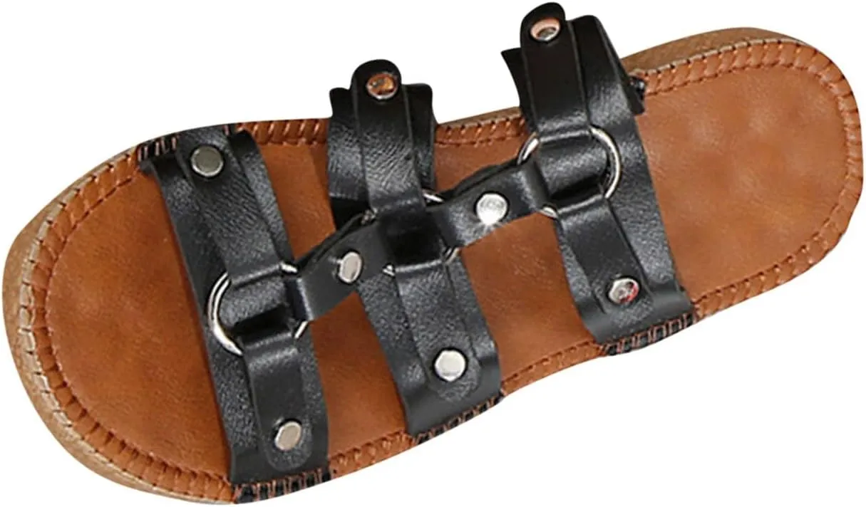 Sandals Men, Men Sandals Vintage Handmade Closed Toe Summer Outdoor Hiking Sports Shoes Fisherman Water Sandal 2025
