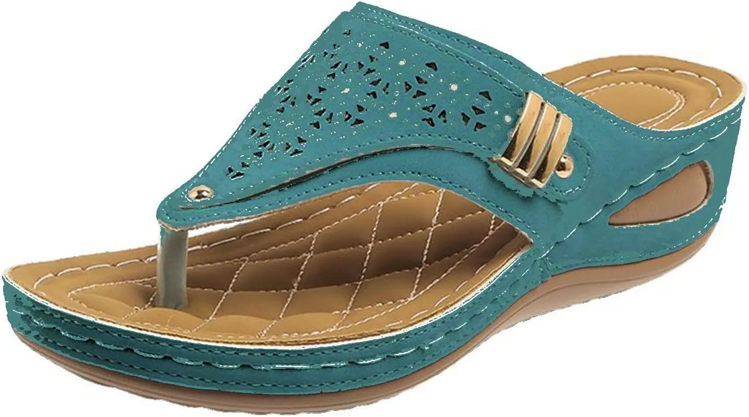 Sandals Women Dressy Summer Flat Cute Casual Beach Shoes Comfortable Orthopedic Slippers Orthotic Thong Flip Flops