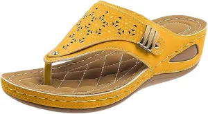 Sandals Women Dressy Summer Flat Cute Casual Beach Shoes Comfortable Orthopedic Slippers Orthotic Thong Flip Flops