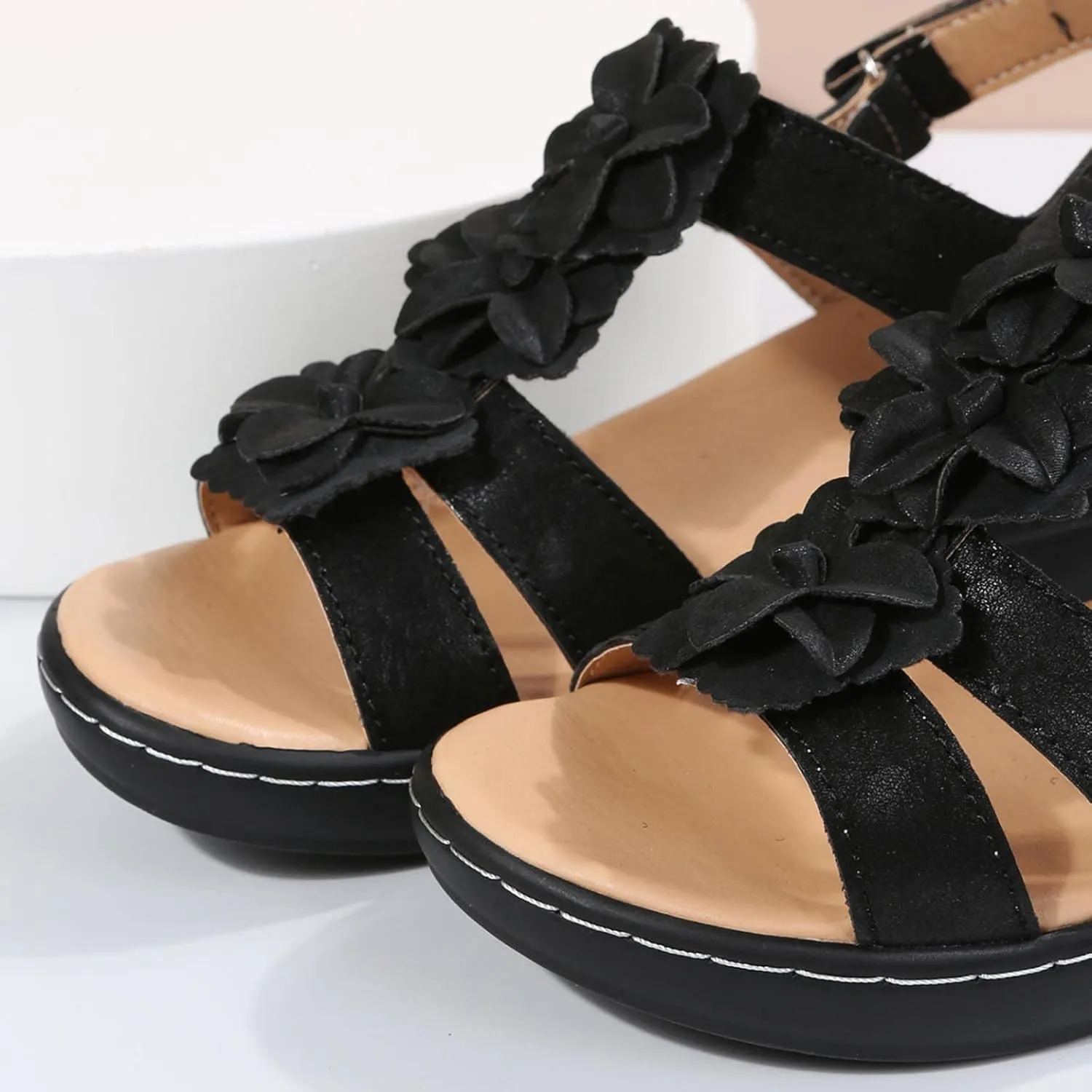 Sandals Womens Summer Wedge Sandals for Women Dressy Sandals Open Toe Sandal Women Platform Boho Beach Shoes Ladies