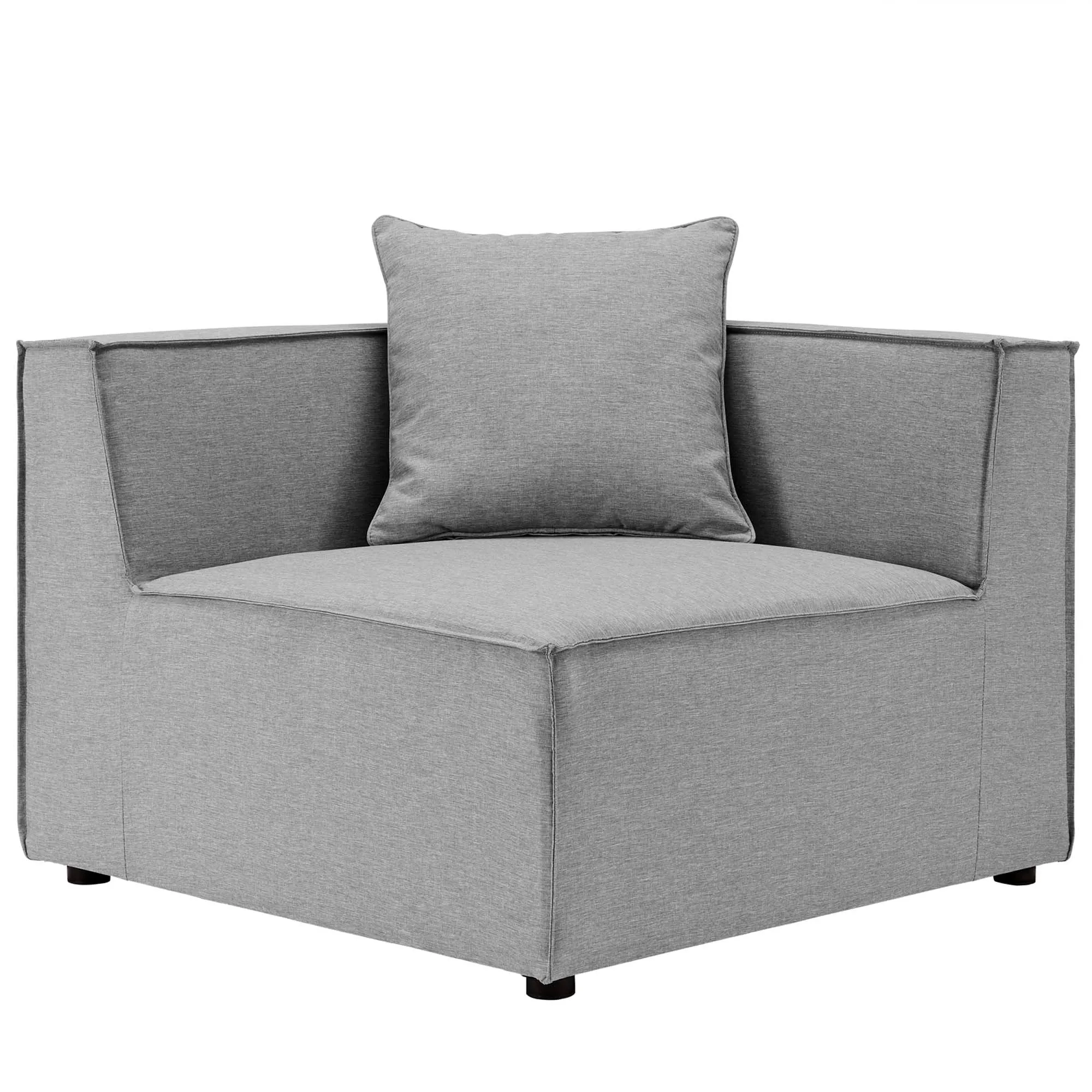 Saybrook Outdoor Patio Upholstered Sectional Sofa Corner Chair by Modway