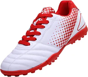 School Shoes for Girls Kids Youth Football Cleats Training Shoes Boys Girls Soccer Cleats Lace Up Cleats(Little Kid/Big