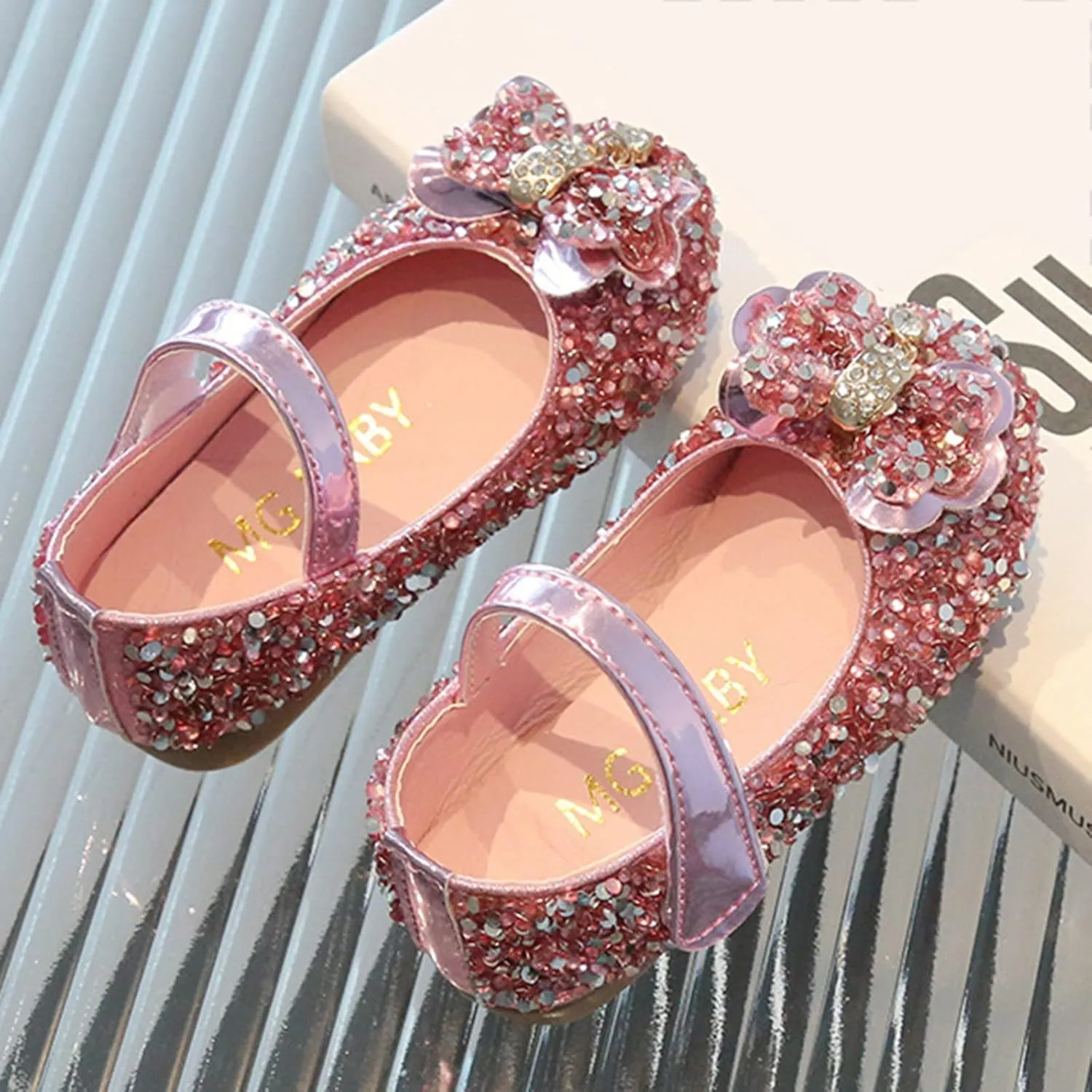sfdgfhyf Children Home Foot Warmer Children Shoes Fashion Band Diamond Flat Bottom Princess Shoes Fashion Bow Princess