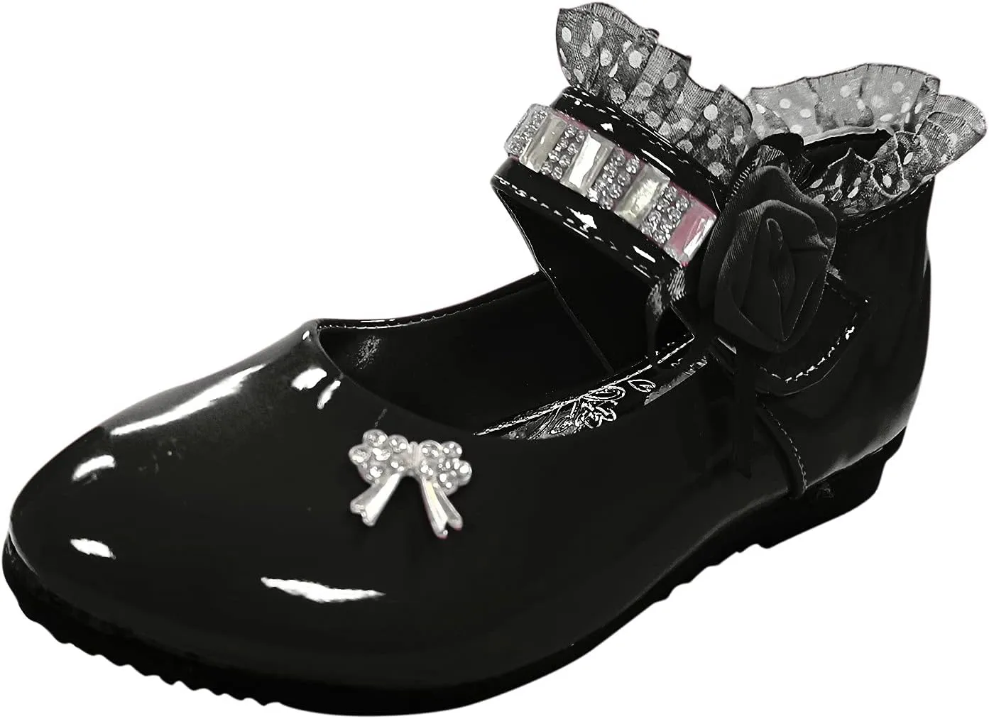 Shoes for Girls Comfortable PU Flats School Shoes for Girls Mary Jane Girls Flats Cute Girls Dress Shoes Princess Shoes