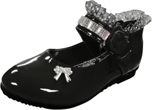 Shoes for Girls Comfortable PU Flats School Shoes for Girls Mary Jane Girls Flats Cute Girls Dress Shoes Princess Shoes