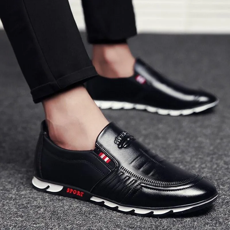 Shoes - Retro Style Men's Casual Leather Shoes