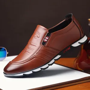 Shoes - Retro Style Men's Casual Leather Shoes