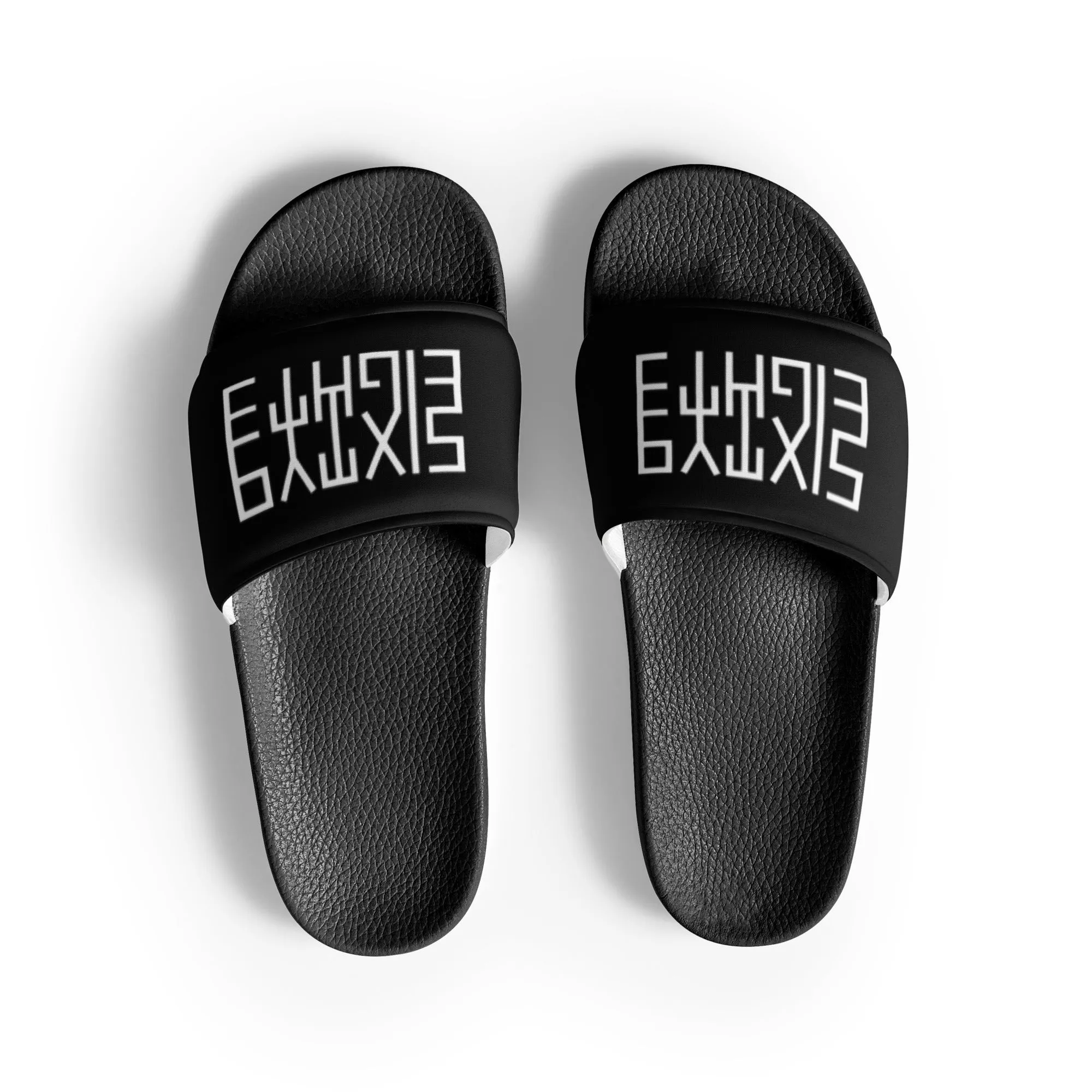 Sixty Eight 93 Logo White & Black Women’s Slides