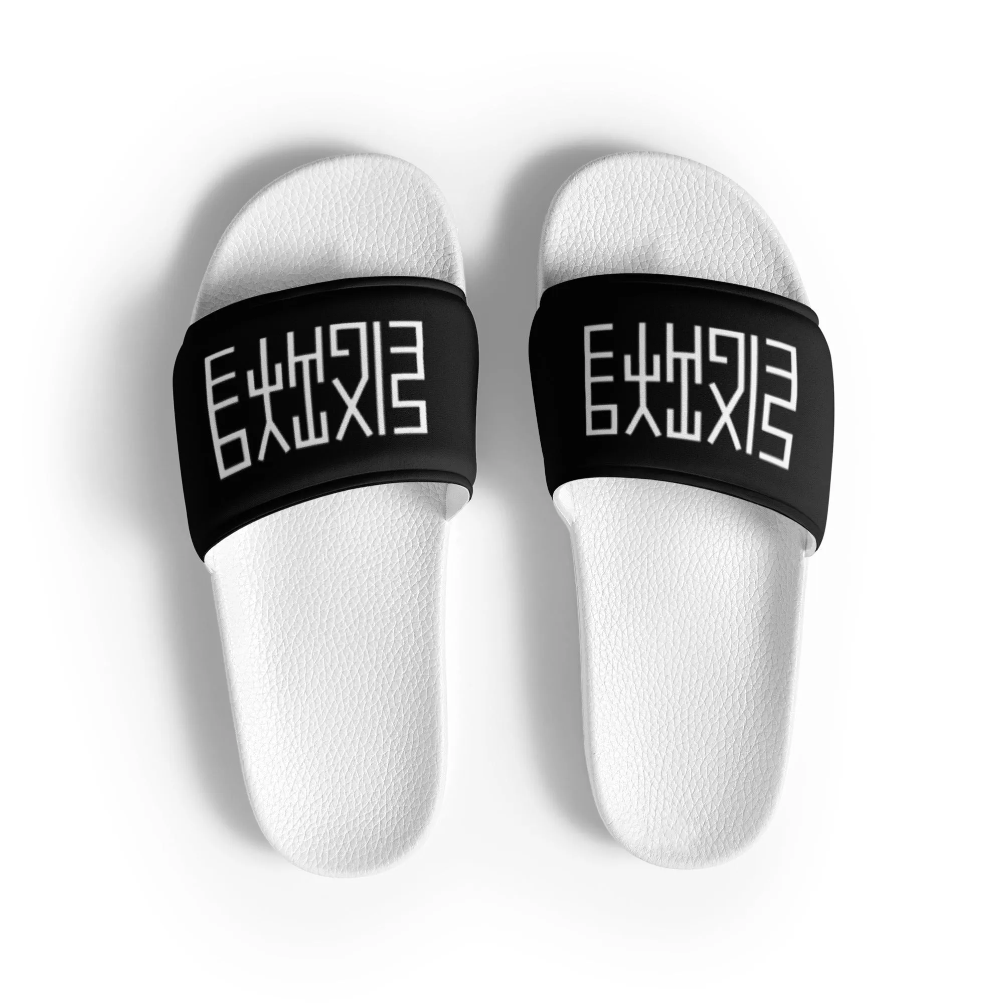 Sixty Eight 93 Logo White & Black Women’s Slides