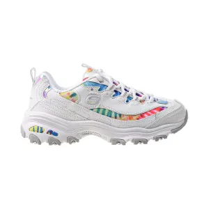 Skechers D'Lites-Summer Fiesta Women's Shoes White-Multi