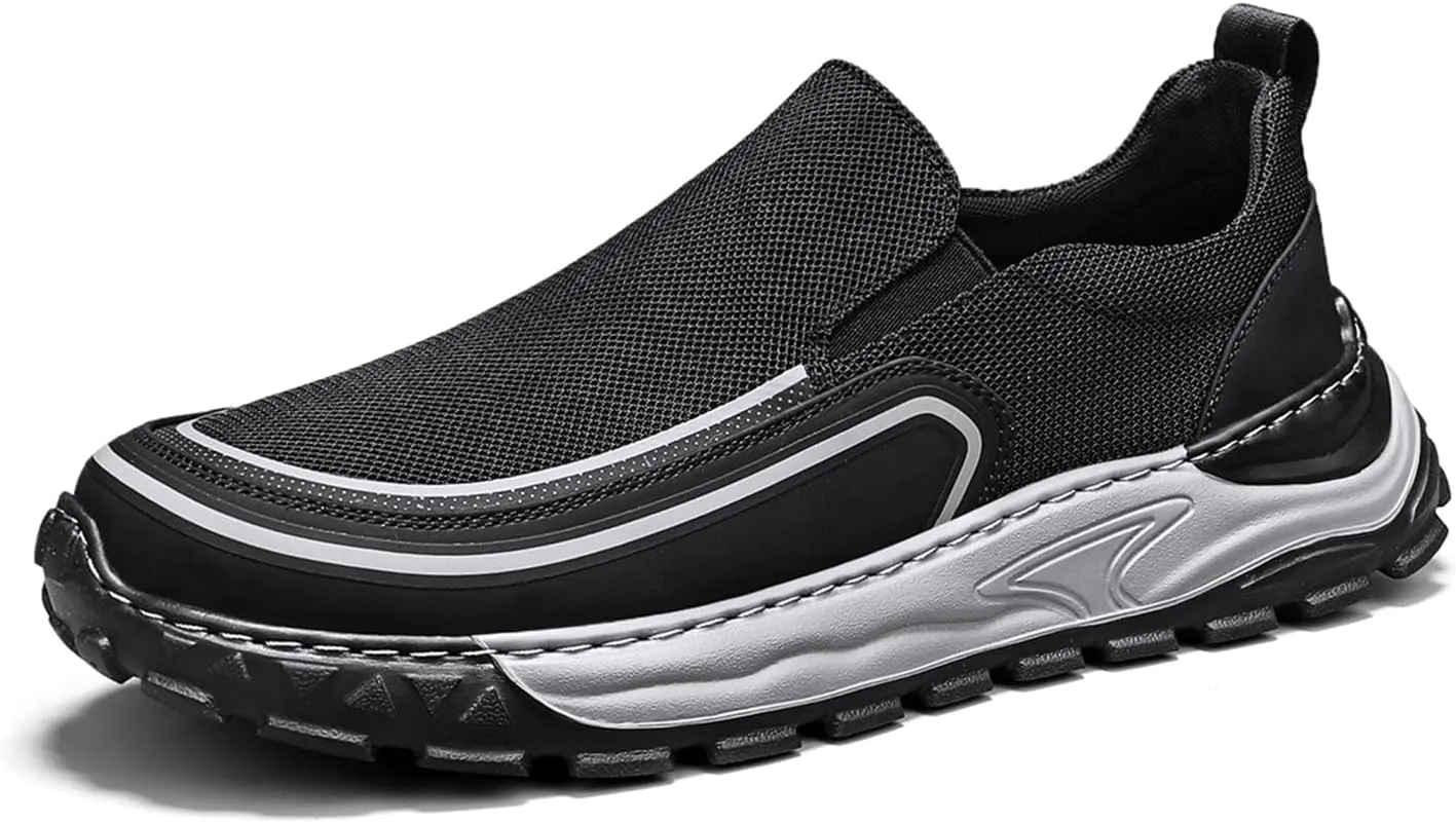 Slip On Low Top Sneakers for Men Casual Shoes Breathable Comfortable Walking Shoes Men's Driving Shoes
