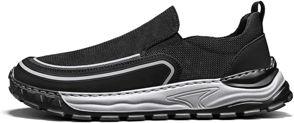 Slip On Low Top Sneakers for Men Casual Shoes Breathable Comfortable Walking Shoes Men's Driving Shoes