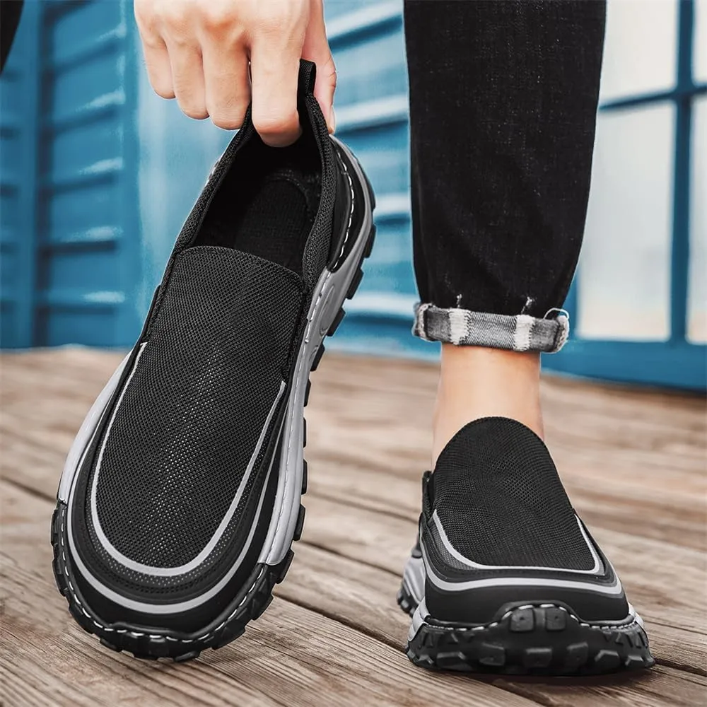 Slip On Low Top Sneakers for Men Casual Shoes Breathable Comfortable Walking Shoes Men's Driving Shoes