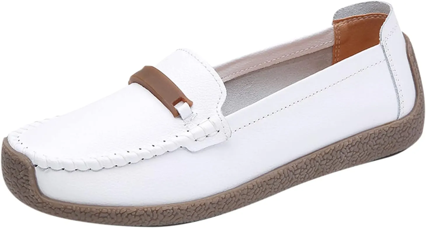 Slip On Women Comfort Walking Flat Loafers Casual Shoes Driving Loafers Walking Business Casual Dress Shoes for