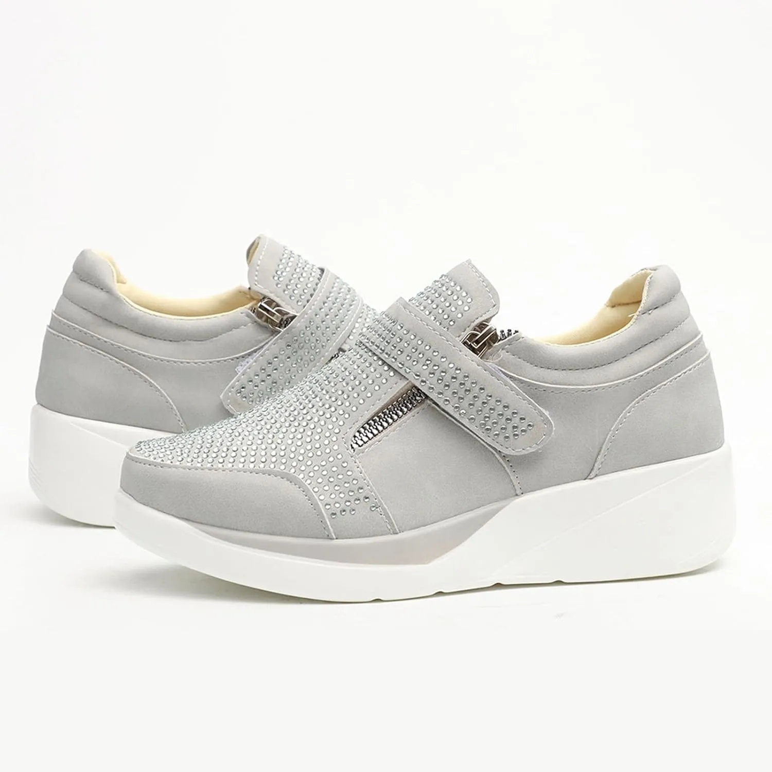Sneaker Loafers Women Fashion Platform Comfortable Walking Shoes Lightweight Thick Rocking Bottom Shoe Footwear