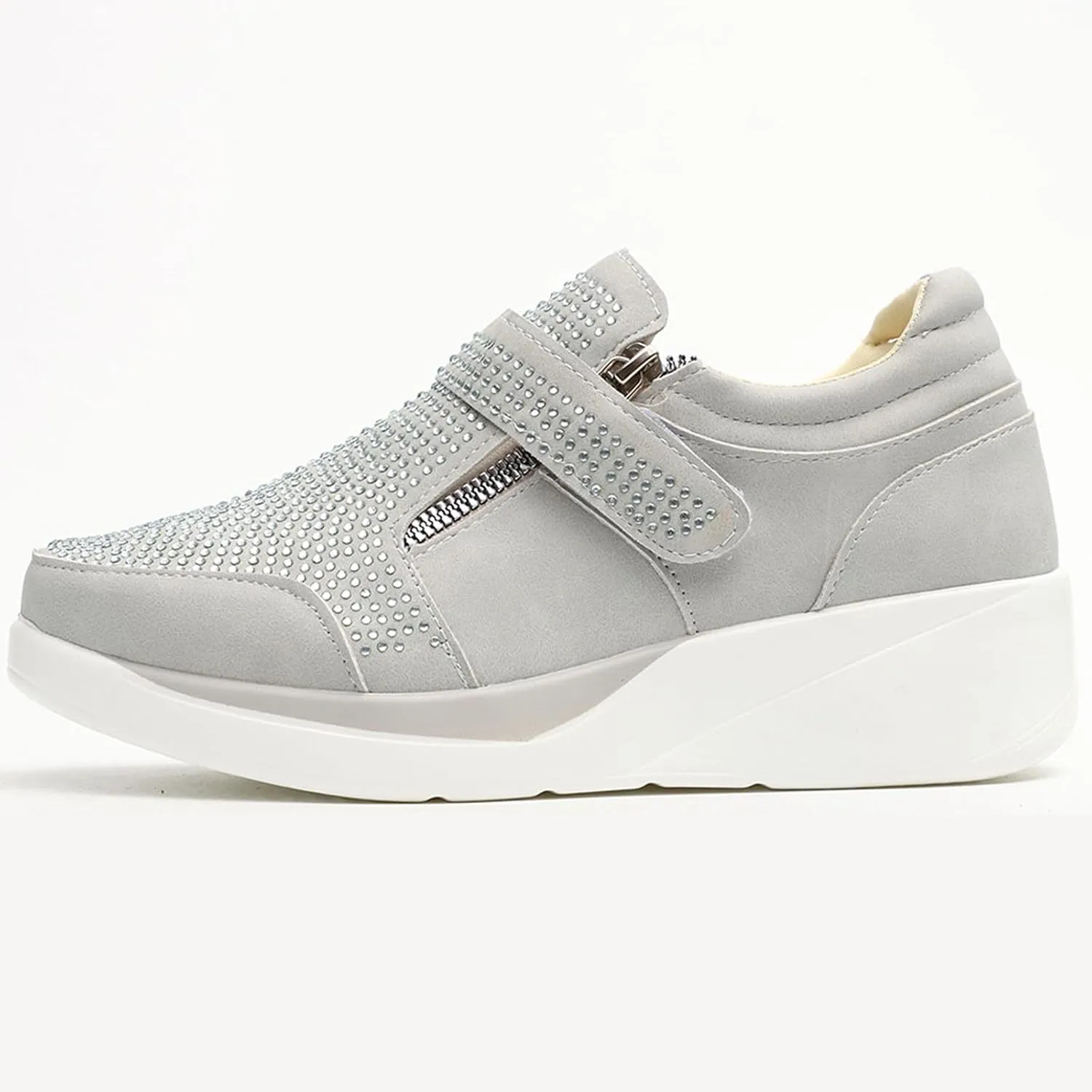 Sneaker Loafers Women Fashion Platform Comfortable Walking Shoes Lightweight Thick Rocking Bottom Shoe Footwear